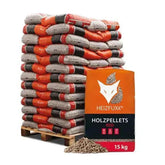 Heizfuxx Holzpellets - Premiumqualität A1 zertifizierter Brennstoff